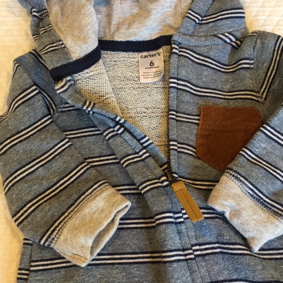 Carter’s Long Sleeved Hooded Onesie - Picture 2 of 5